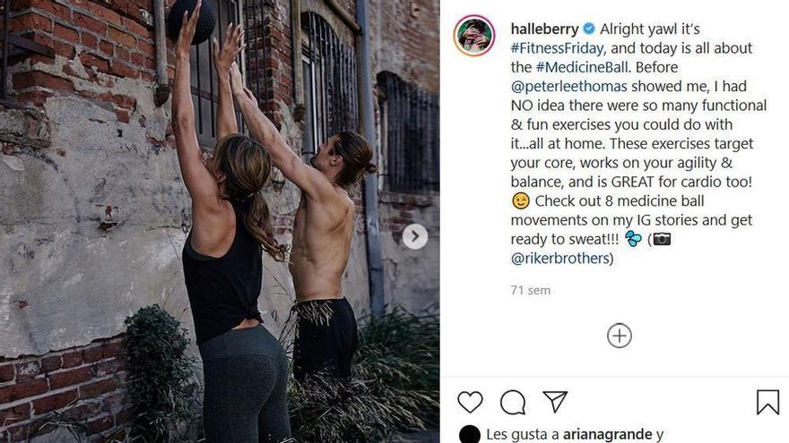 Halle Berry explica en sus redes sociales cómo trabaja los glúteos