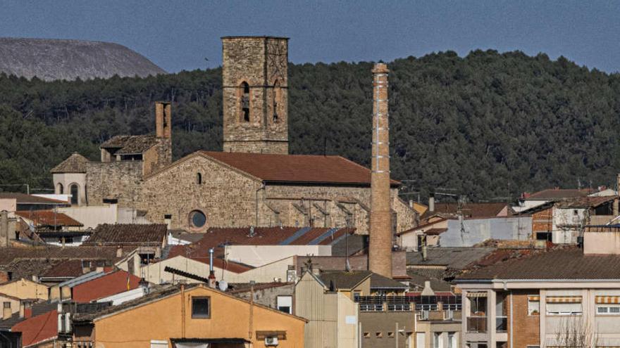 Vista del nucli urbà del municipi de Santpedor