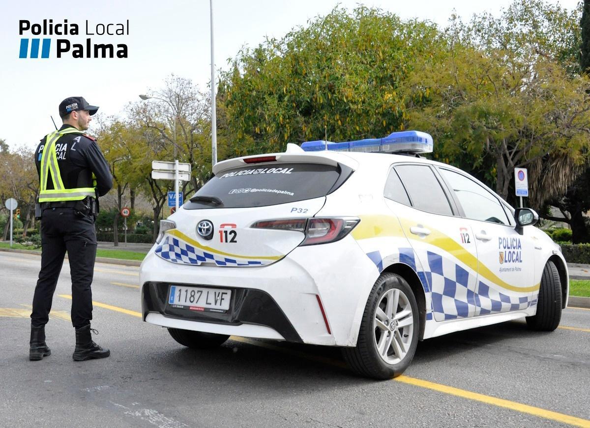 Una patrulla de la Policía Local de Palma.