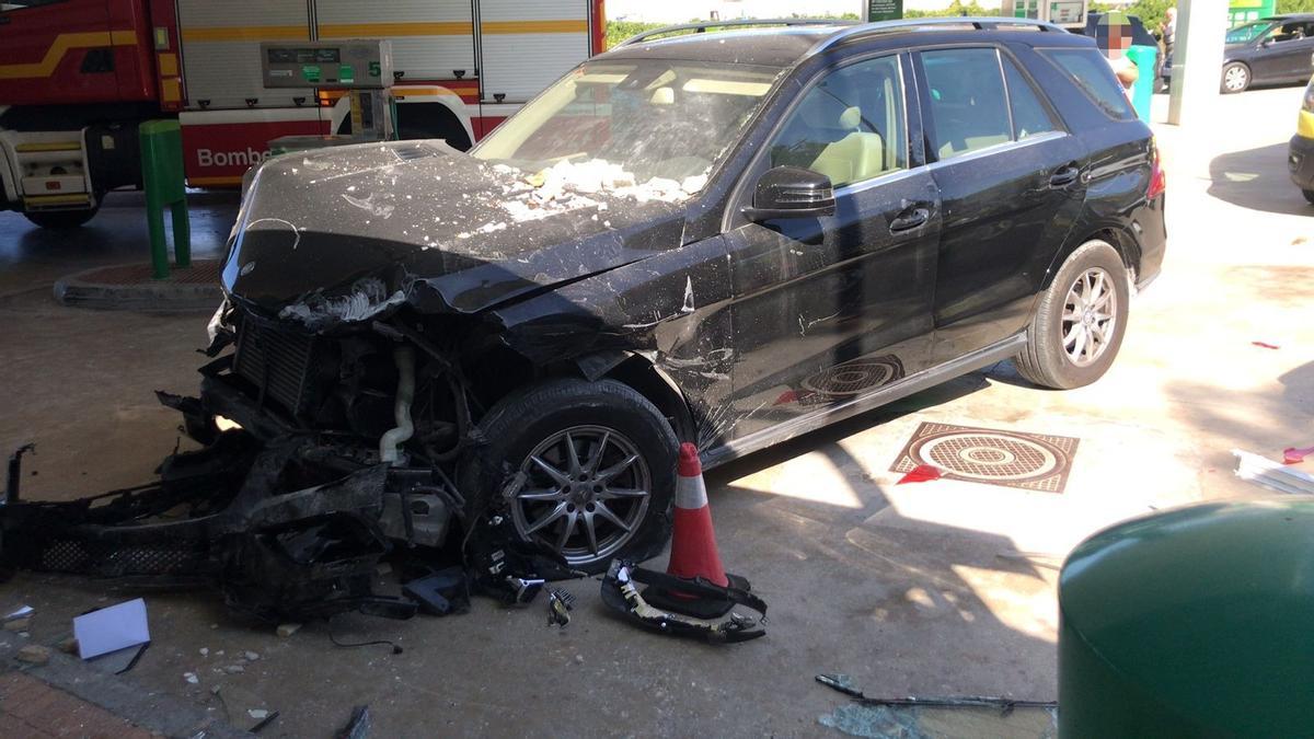 El coche que ha causado el atropello mortal en Benitatxell.