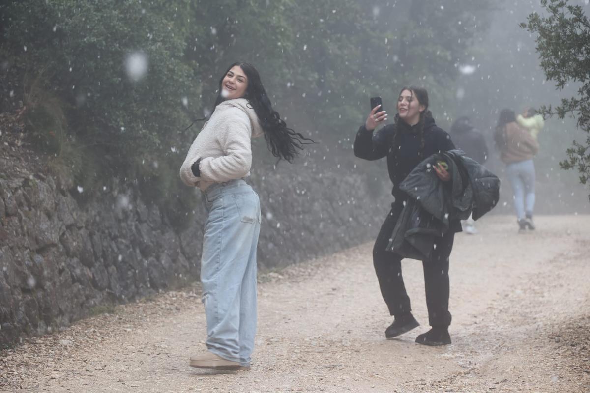 Aguanieve en la Font Roja