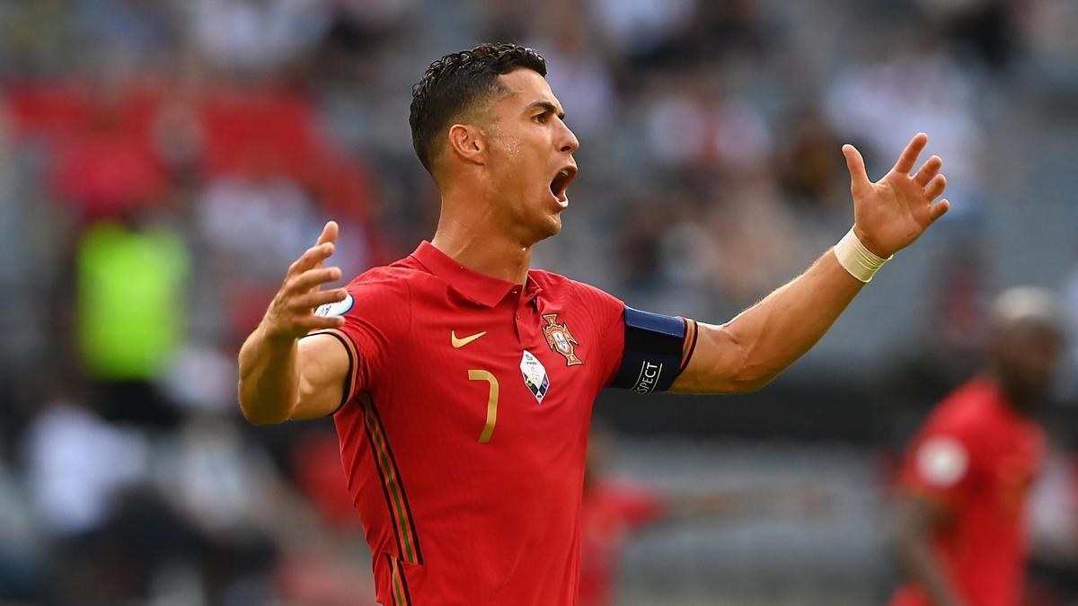 Cristiano Ronaldo durante su partido contra Alemania.