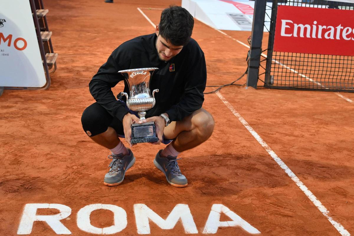 Alcaraz conquistó el Masters 1000 de Roma en su última participación