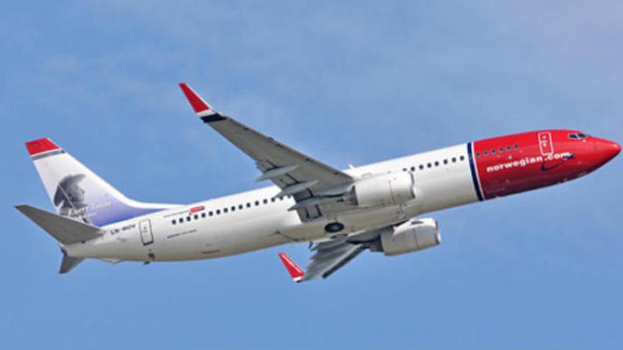 Un avión de Norwegian.