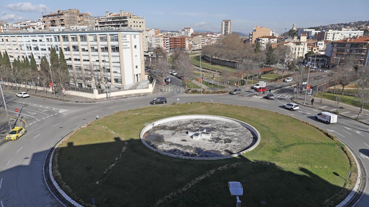 La zona de l'edifici de l'actual campus de Salut de la UdG, en una imatge d'arxiu.