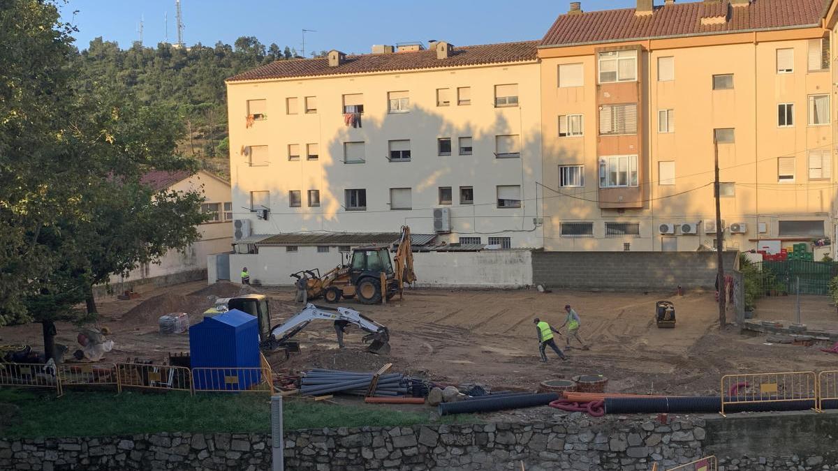 Les obres de la plaça.