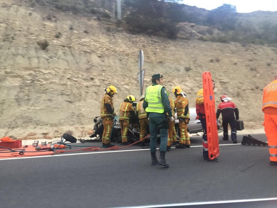 Terrible accidente en la carretera de La Vila Joiosa a Alicante