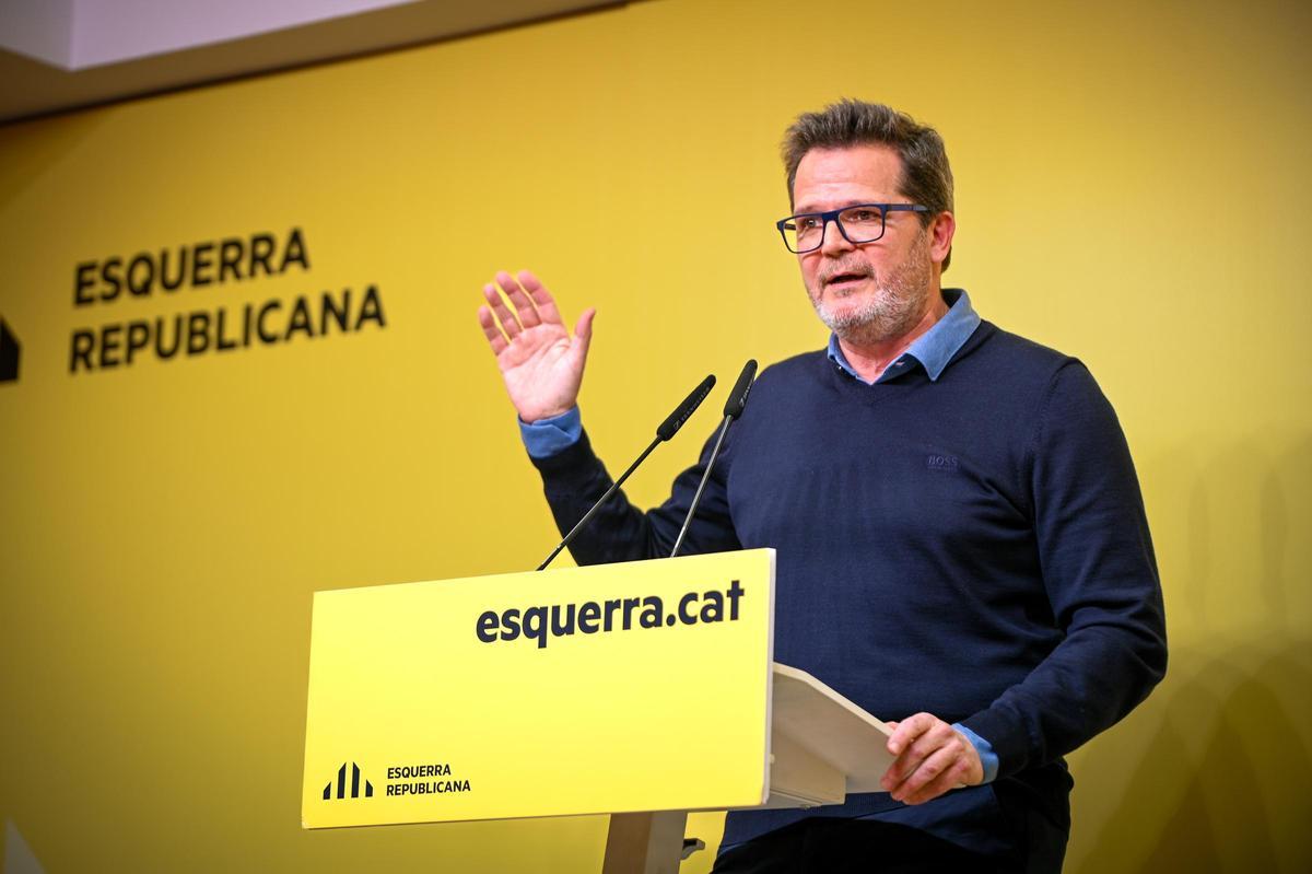 El portavoz adjunto de ERC, Isaac Albert, este lunes. El portavoz adjunto de ERC, Isaac Albert, este lunes.