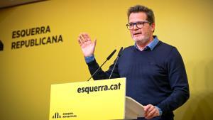 El portavoz adjunto de ERC, Isaac Albert, este lunes.