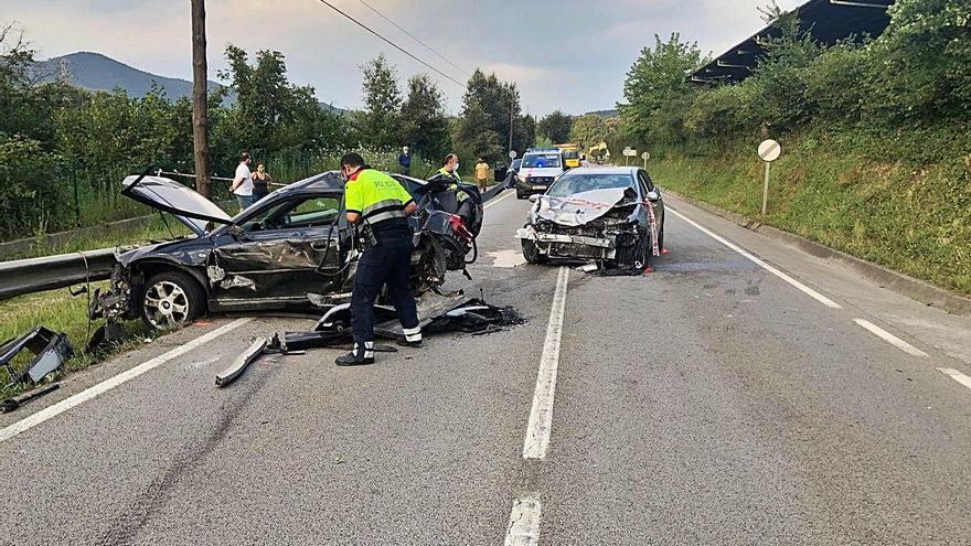 Mor un jove en un accident a la «carretera de la Vergonya» de Bescanó