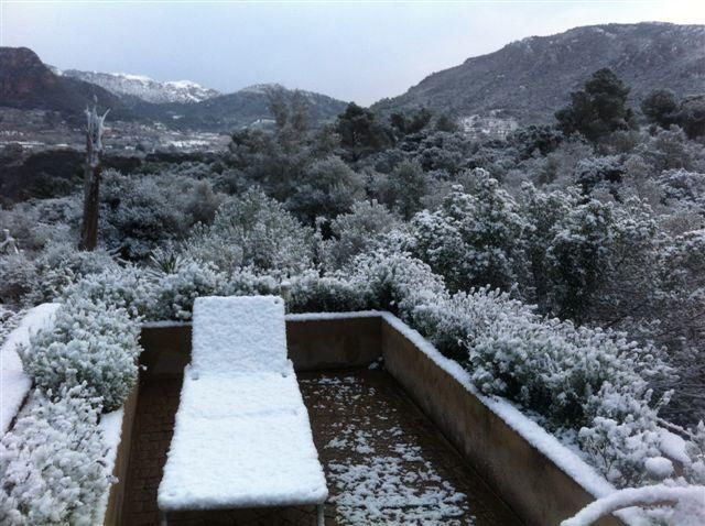 Schnee Mallorca Winter 2017