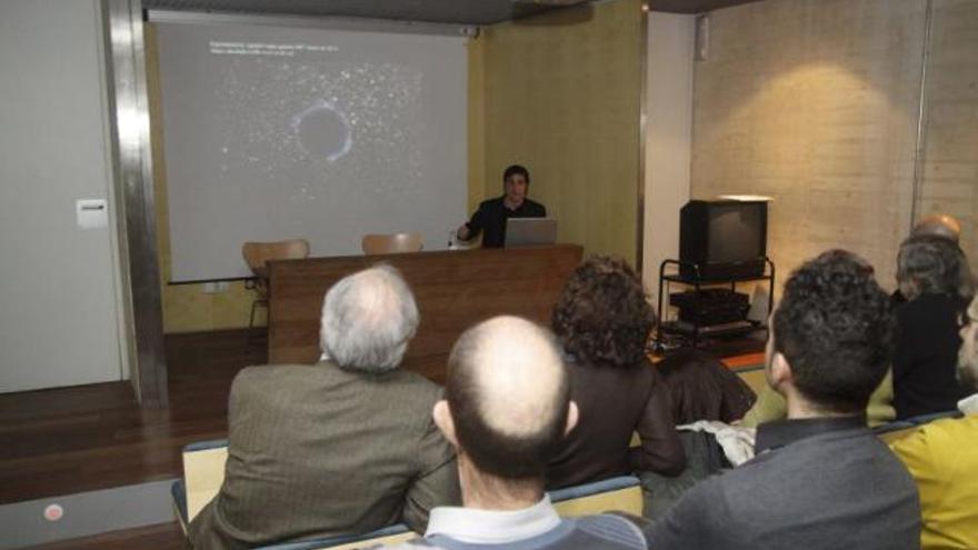 El arquitecto Marco Martín en su conferencia.