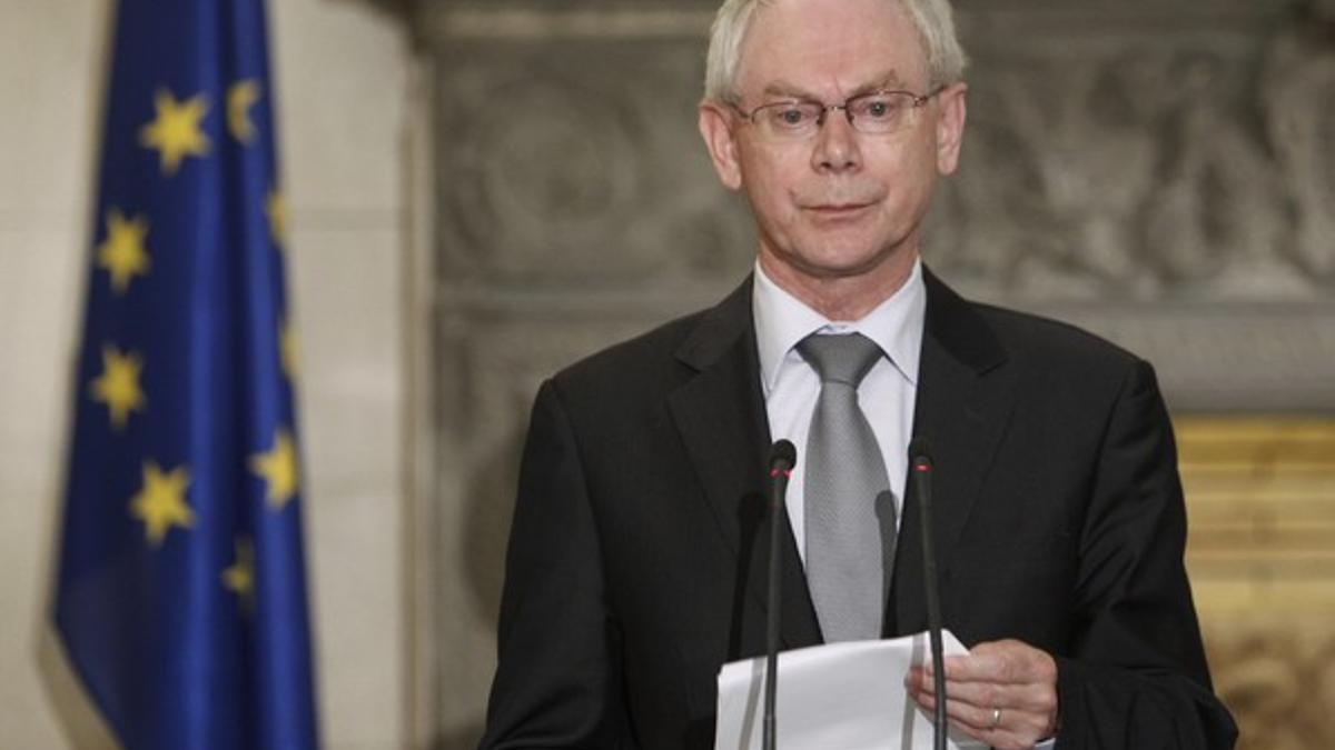 El presidente del Consejo Europeo, Herman van Rompuy, el pasado 12 de abril en Atenas.