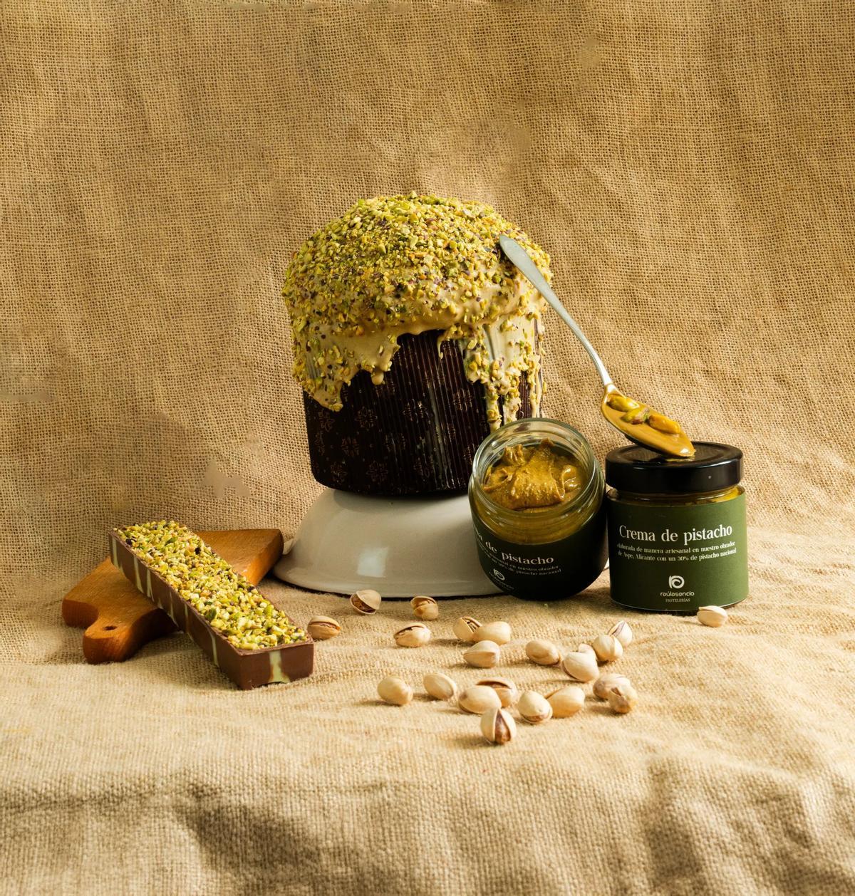 Panettone Adriano de Turrón de Pistacho