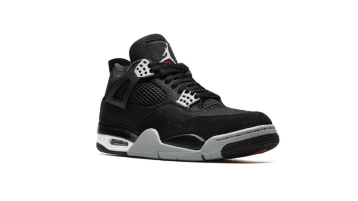 Zapatillas Air Jordan 4 Black Canvas