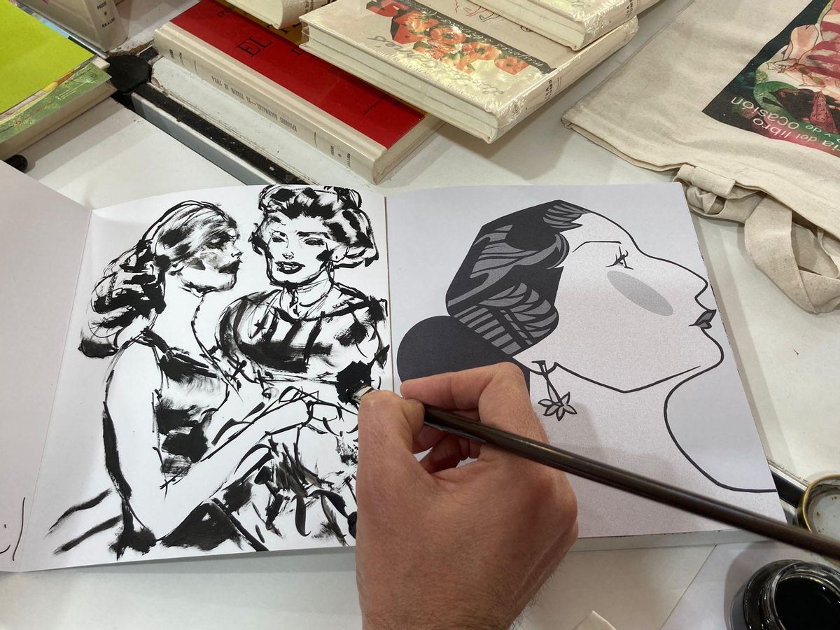 Ilustraciones del historietista Raúl.