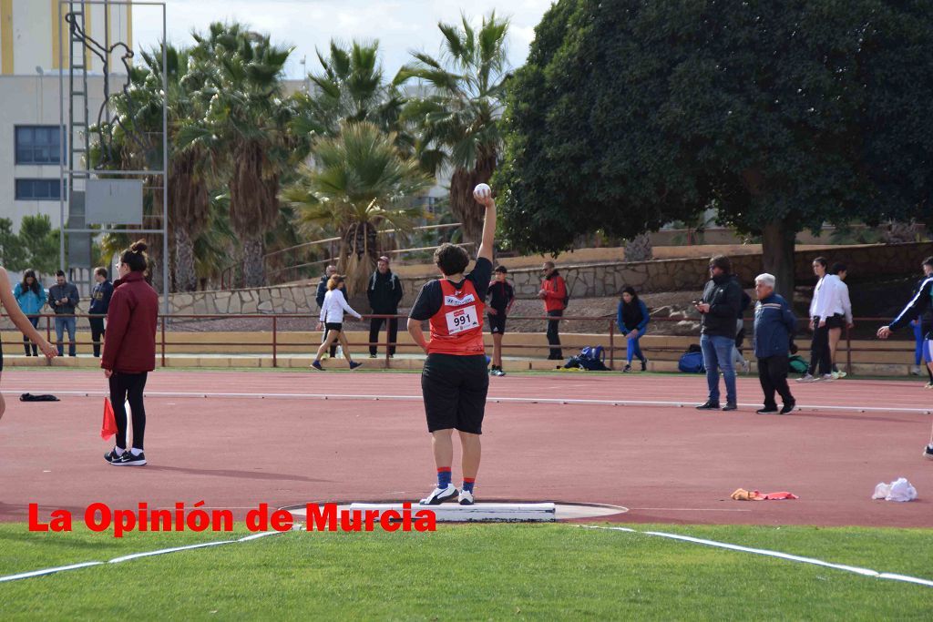 Regional absoluto y sub-23 de atletismo en Lorca (I)