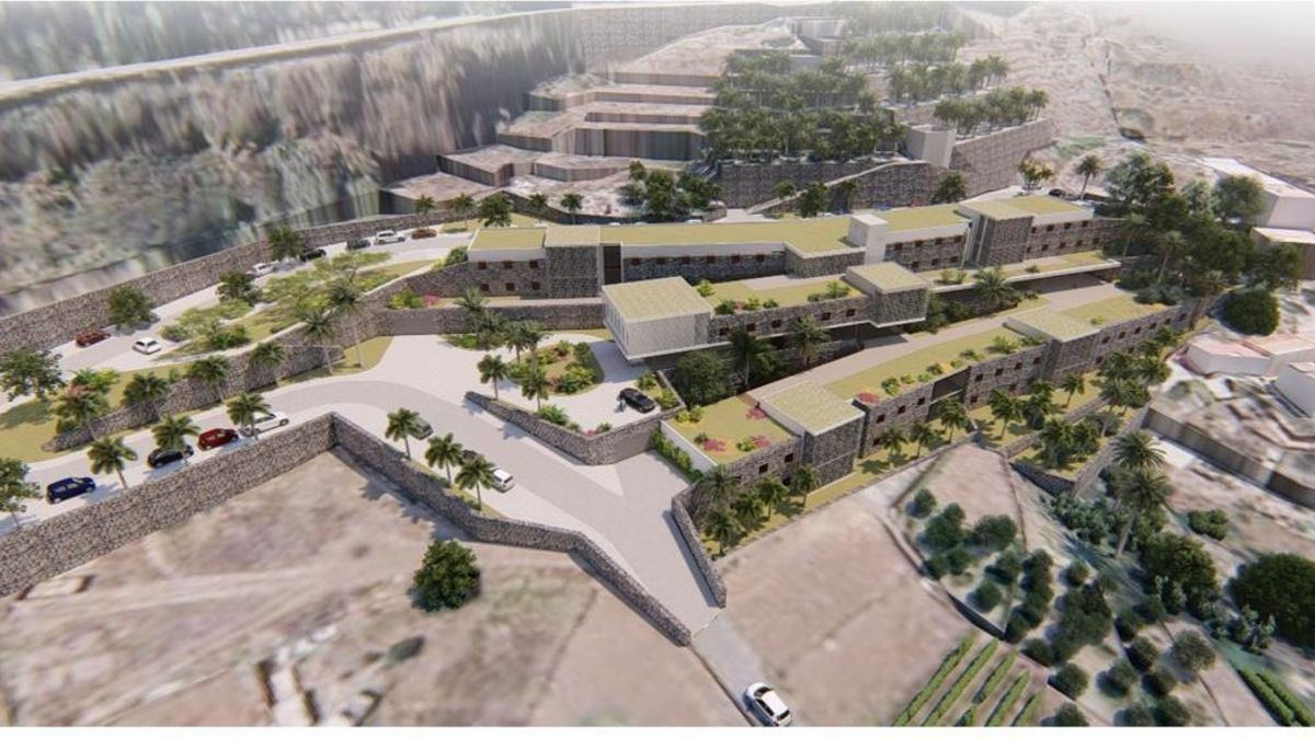 Infografía del proyecto del Centro Sociosanitario del Norte de La Gomera