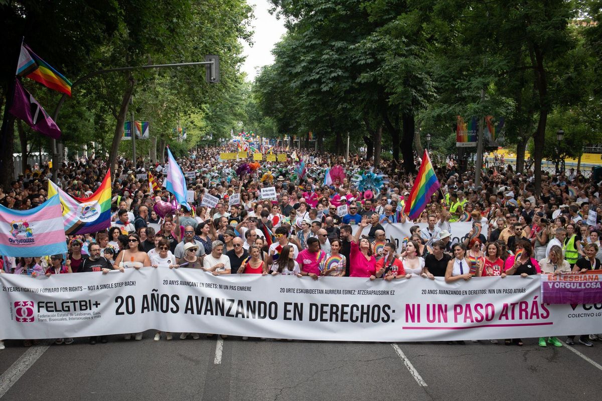 La marcha del Orgullo en Madrid, en imágenes.