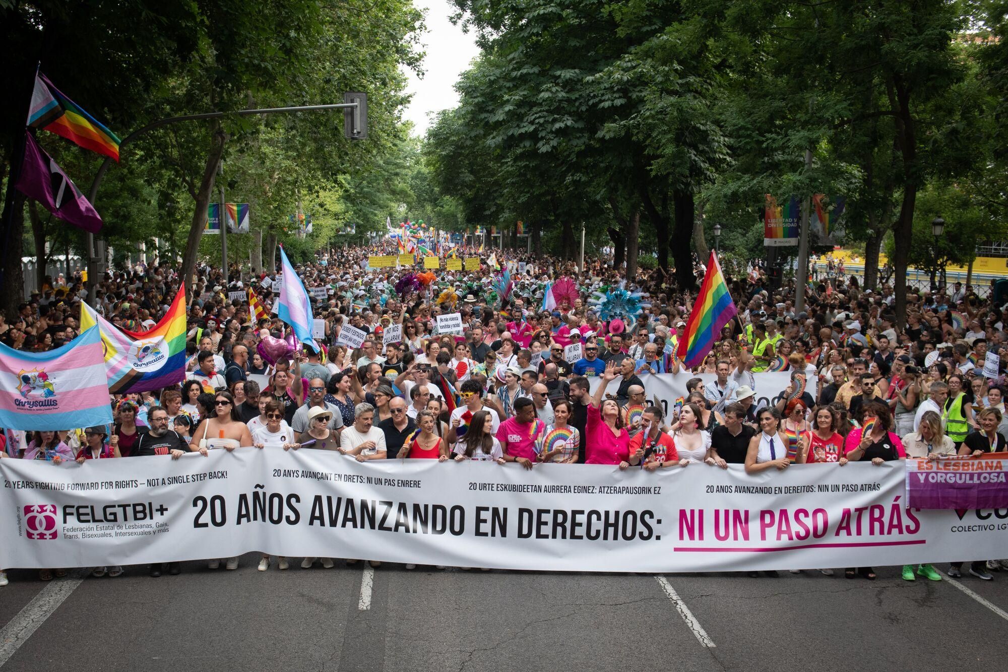 La marcha del Orgullo en Madrid, en imágenes.