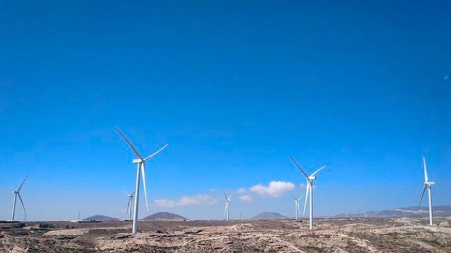 Parque eólico Chimiche II, en Tenerife, donde IPROCEL llevó a cabo los servicios de ingeniería de la propiedad.