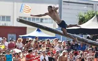 Cucañas marítimas en Sagunt con obligado cambio y novedades