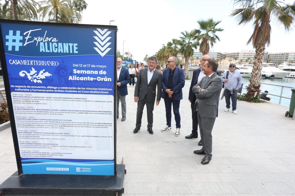 Casa Mediterráneo, que cuenta con un panel expositivo, estuvo representada en el acto de apertura por su director general, Andrés Perelló