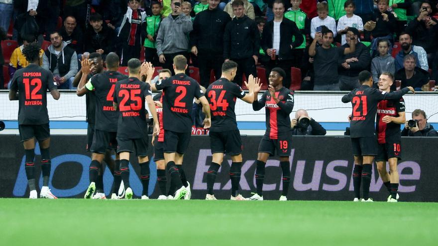 Resumen, goles y highlights del Leverkusen 4 - 0 Hachen de la jornada 1 de la fase de grupos de la Europa League