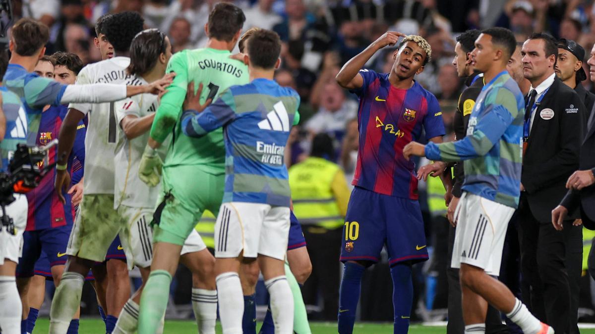 La trifulca al final del partido