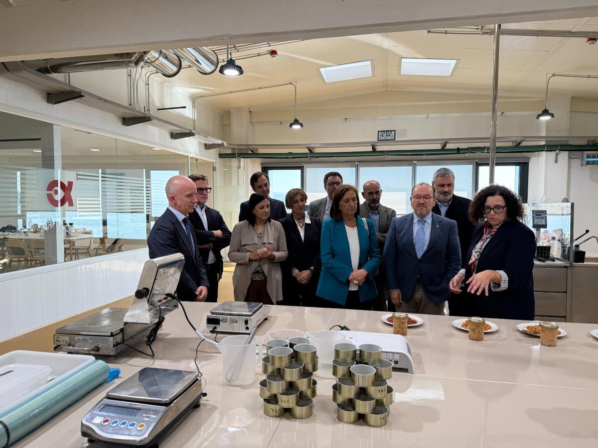 Un momento de la visita