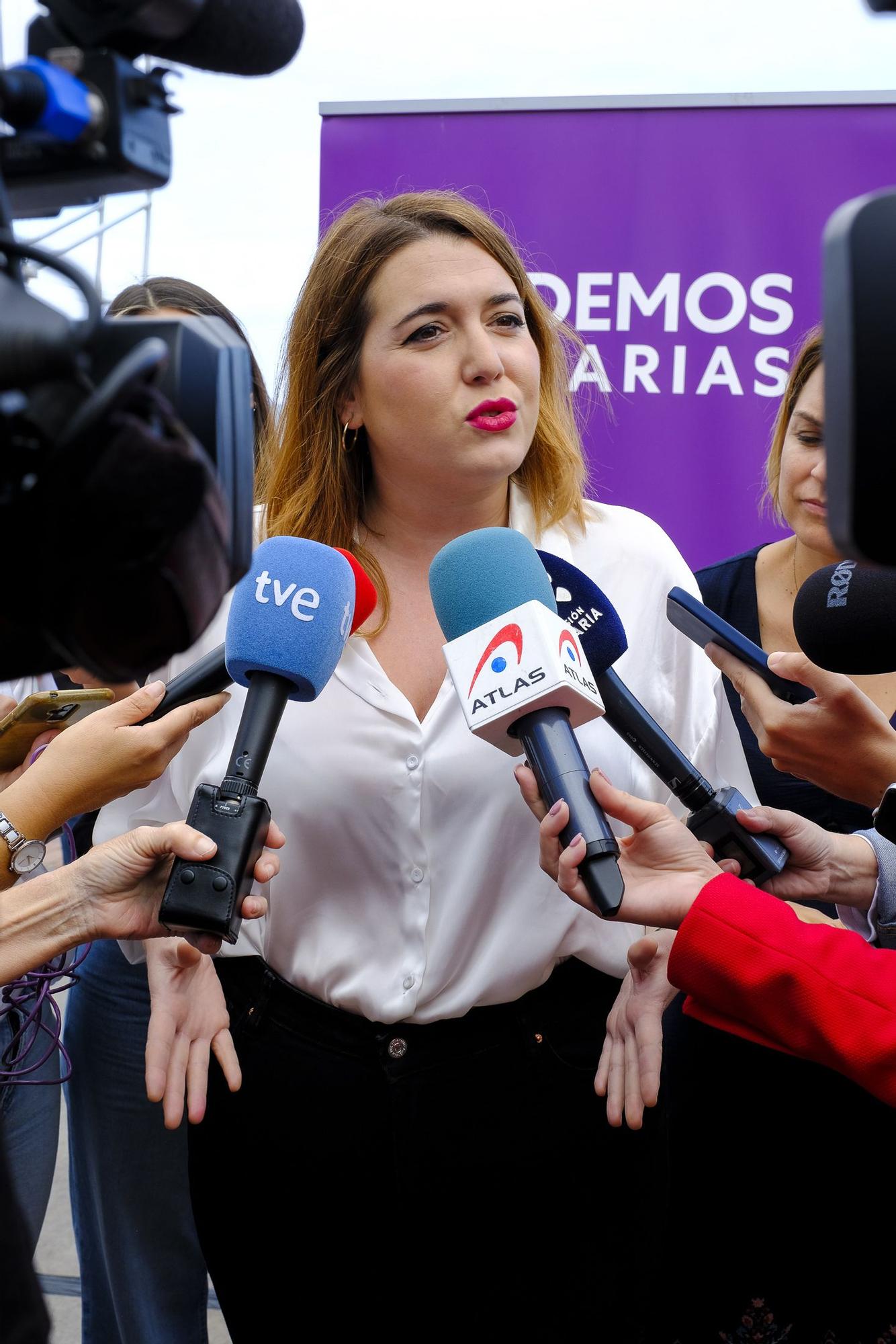 Presentación en Las Palmas de Gran Canaria de las candidaturas de Podemos