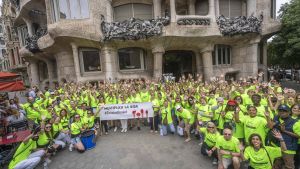 Unas 200 personas trasplantadas marchan en Barcelona en agradecimiento a los donantes de órganos