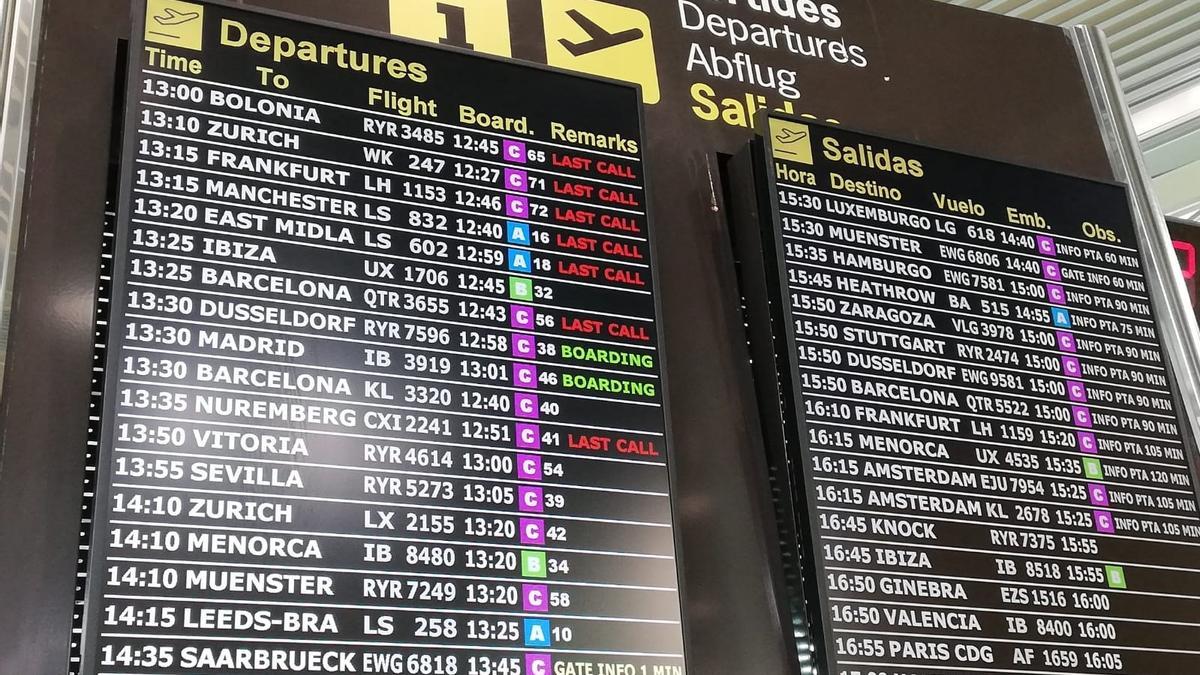 Los aeropuertos de Baleares recuperaron en abril el 96,8% de sus pasajeros internacionales de antes de la pandemia.