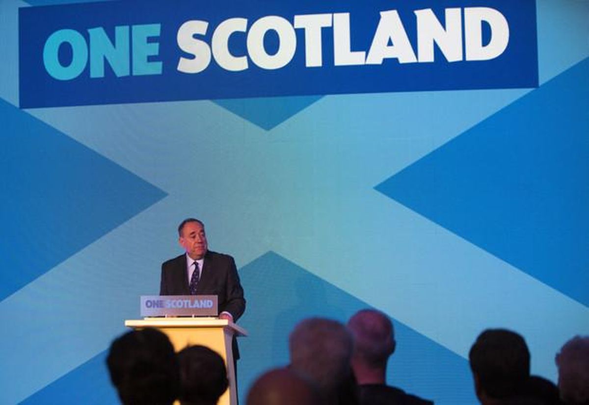 Roda de premsa d’Alex Salmond.