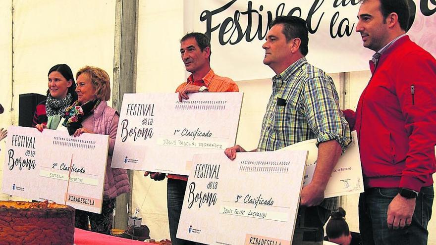 Los tres primeros clasificados en el festival del pasado año.