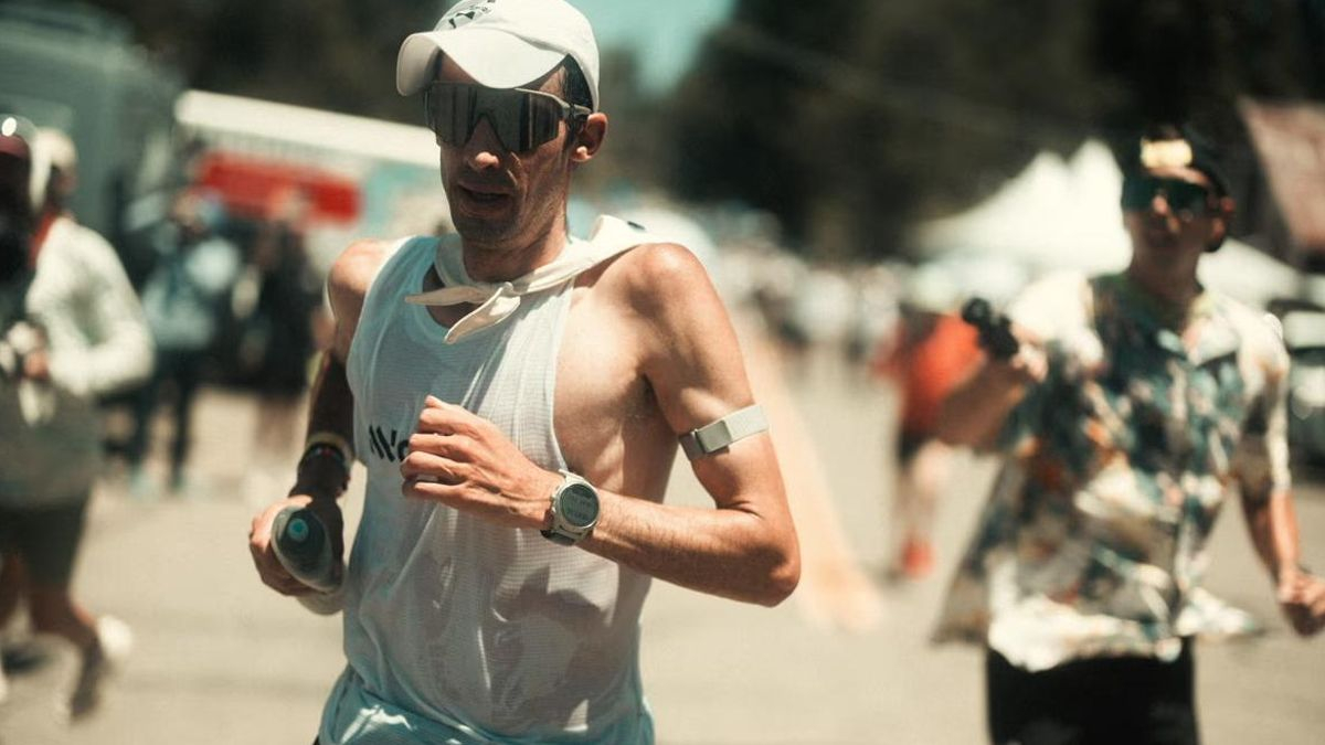 Kilian Jornet, durante el Western States 100