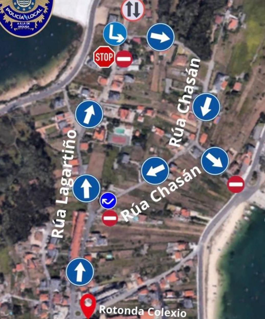 Infografía de la Policía Local sobre los cambios en la circulación.