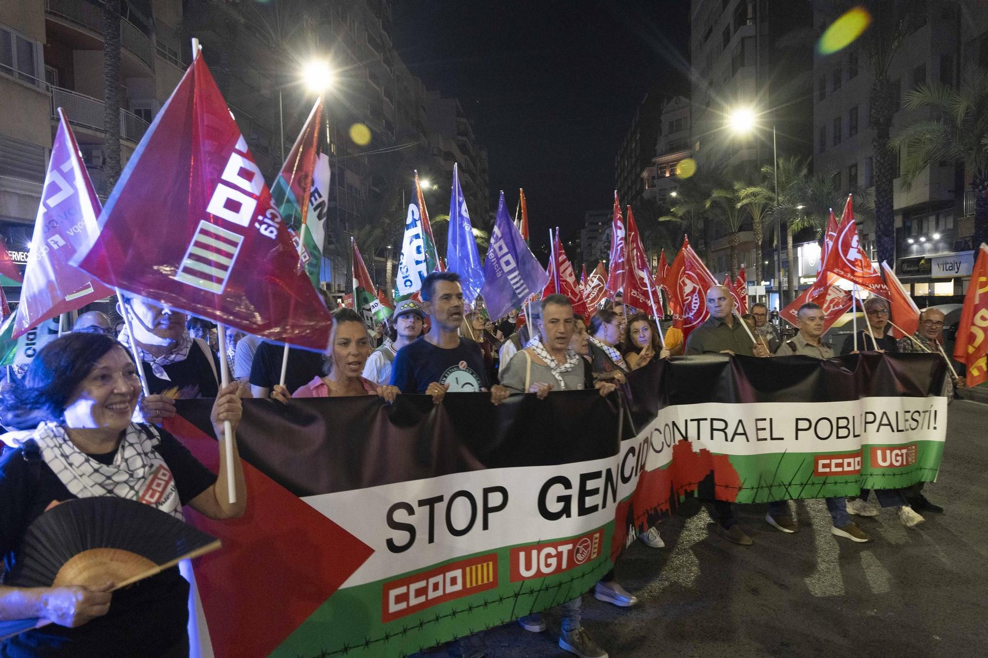 Alicante alza la voz por Palestina en una jornada de movilizaciones