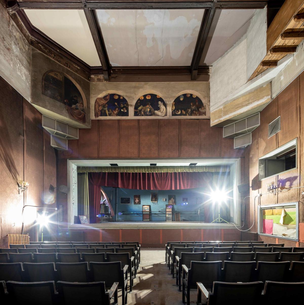 El teatro que cobija el Taller Masriera, durante una jornada del Open House.