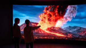 Ubicado dentro del volcán Puig del Roser, combina audiovisuales, realidad virtual y actividades familiares que completan la experiencia.