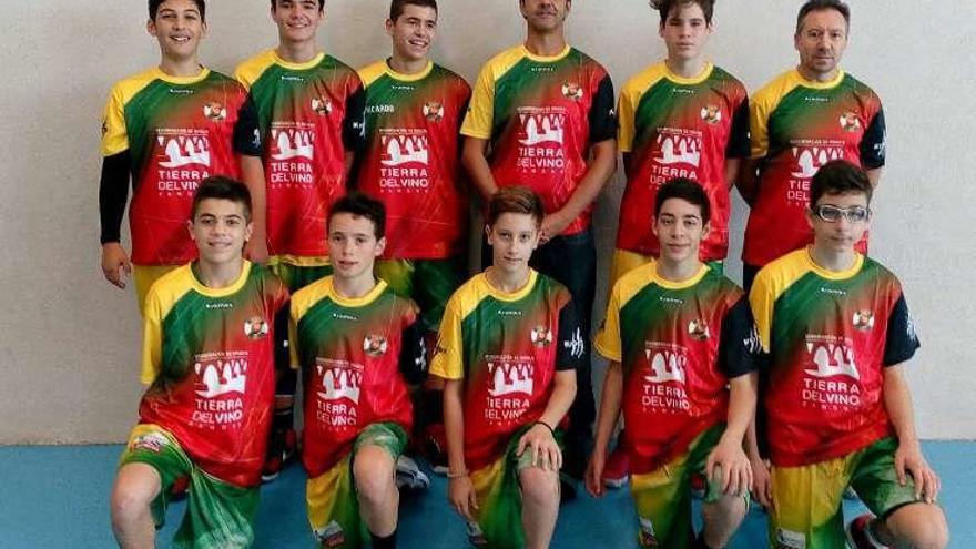 Formación del equipo infantil del Caja Rural Zamora 2015 CM.