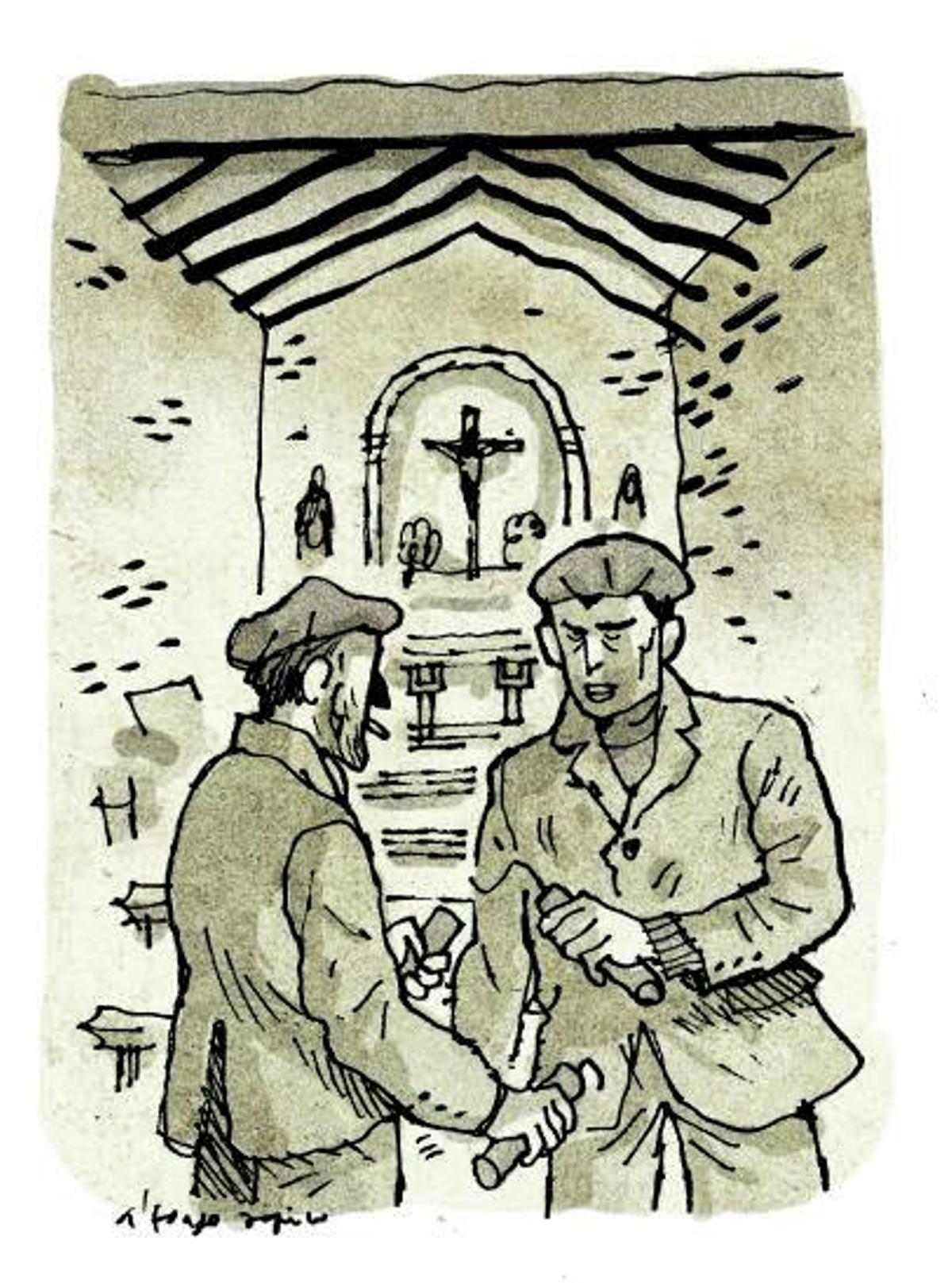 La voladura del Cristo de la Paz