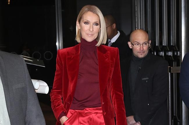 Primer plano de Celine Dion en Nueva York