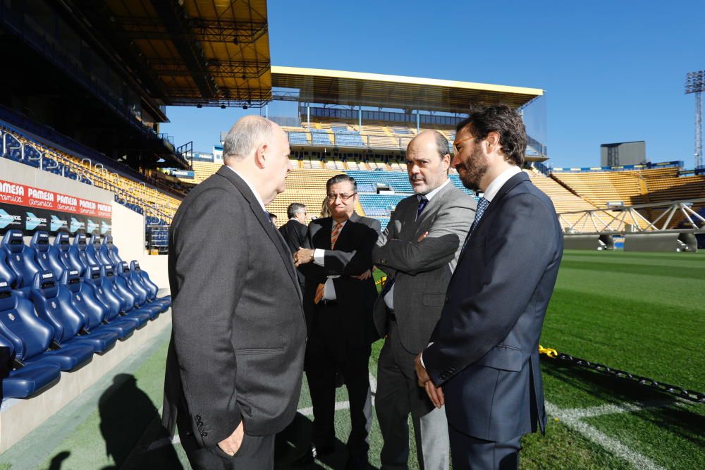 El presidente de EPI visita a la alcaldesa de Castelló, la UJI, el Villarreal CF y Tau