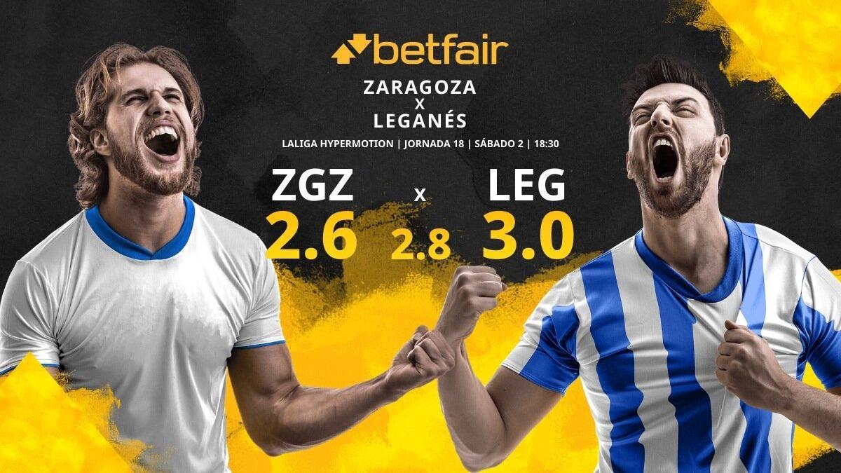 Real Zaragoza vs. CD Leganés: horario, TV, estadísticas, clasificación y pronósticos