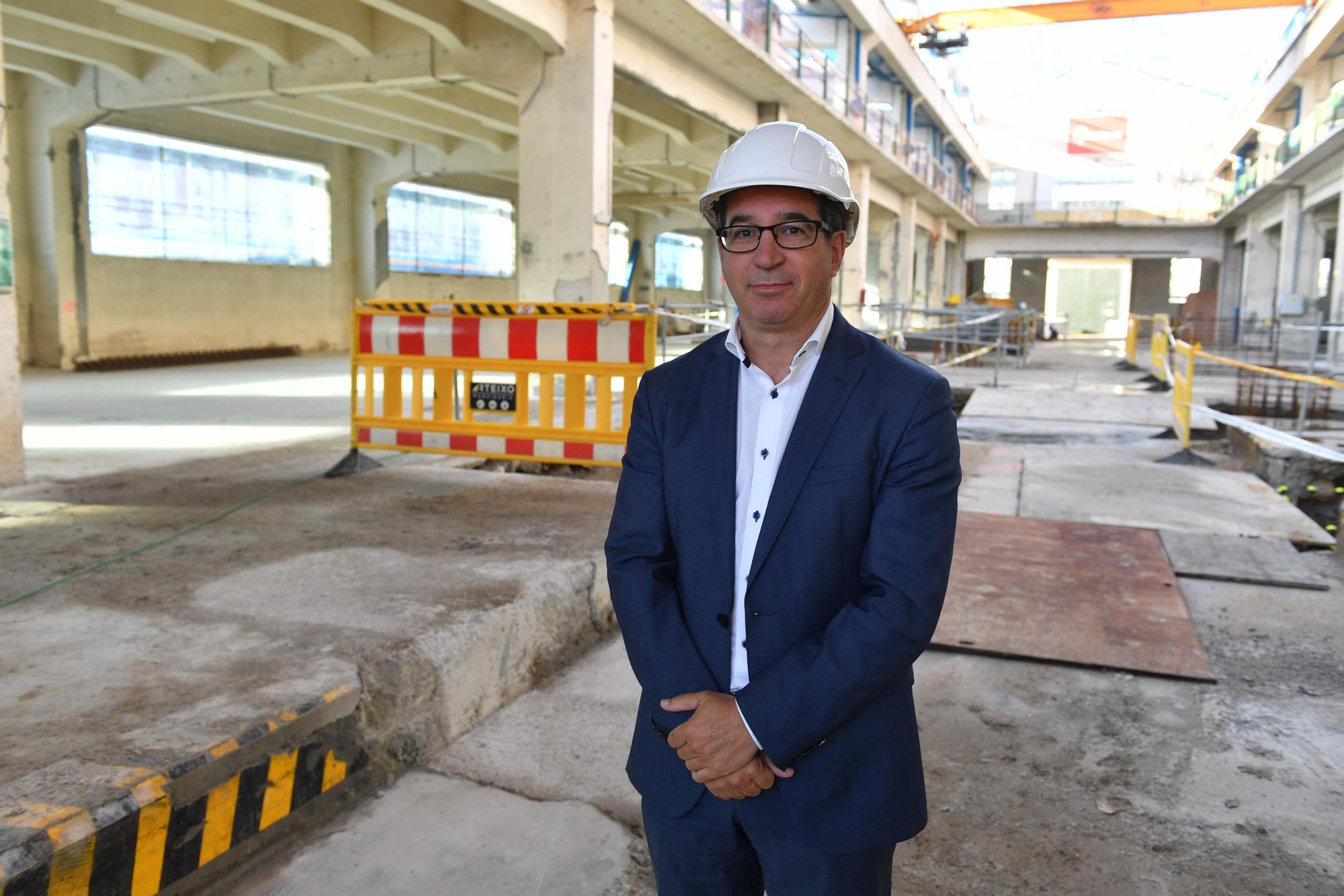 Visita a las obras del primer edificio de la Ciudad de las TIC en A Coruña