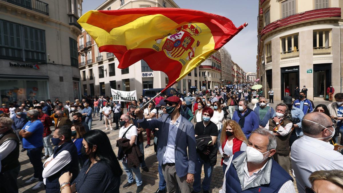 Vox reúne a 150 personas en un acto en el centro de Málaga