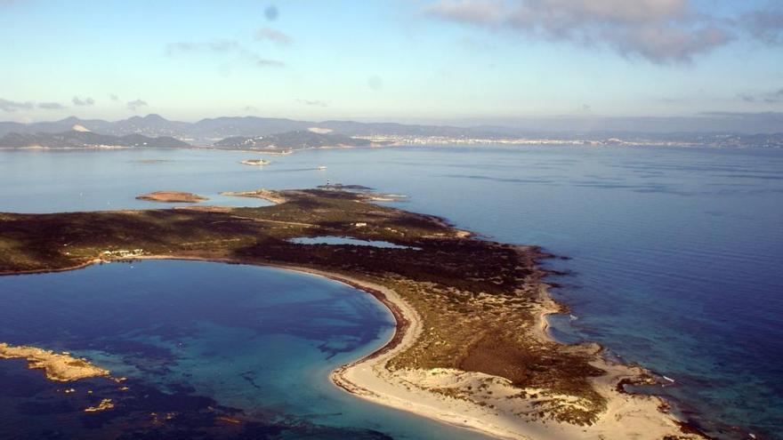 Vista aérea de s&#039;Espalmador.