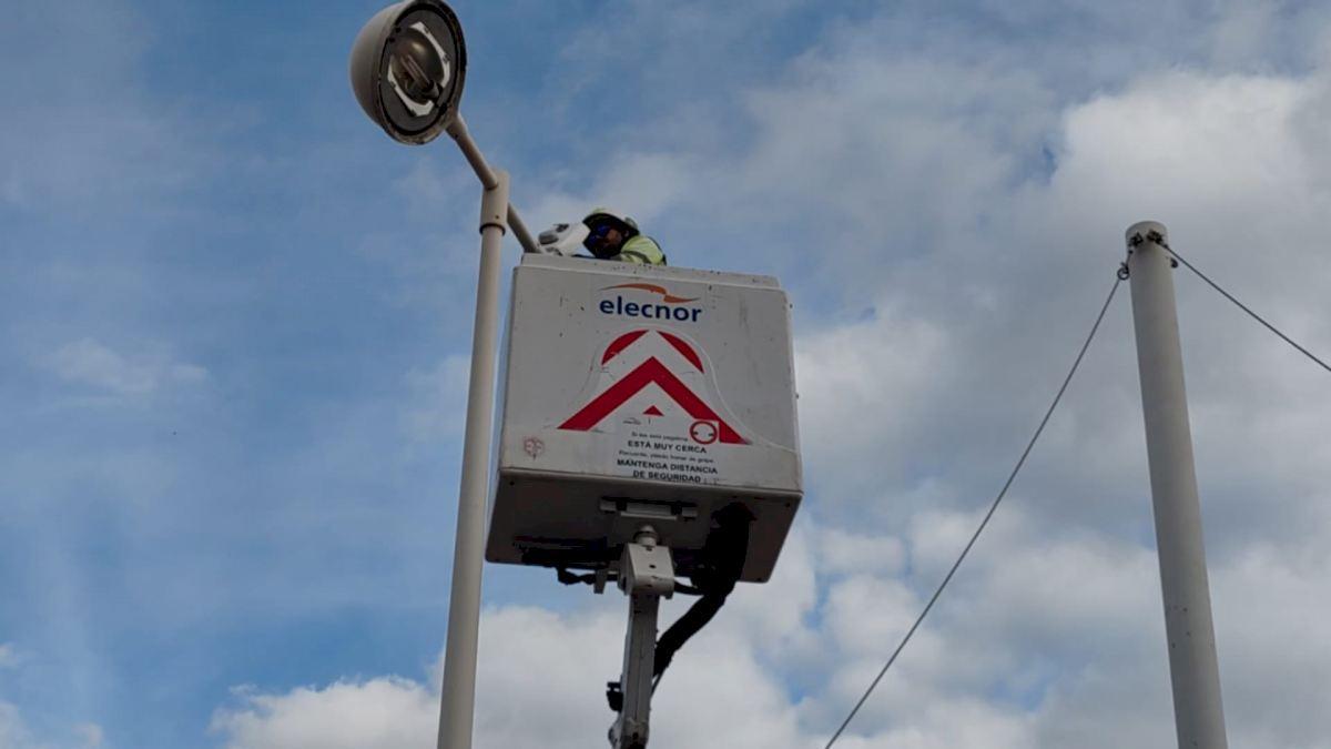 Actuación de cambio de farolas.