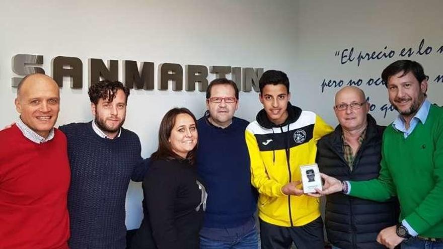 Nabaoui, en su recepción en Sanmartín Gestión.